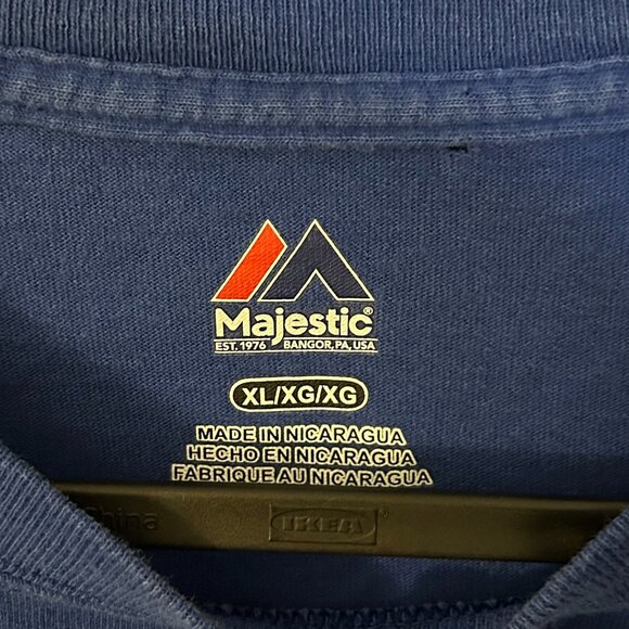 blue jays post season mlb tee shirt majestic xl - Picture 2 of 4